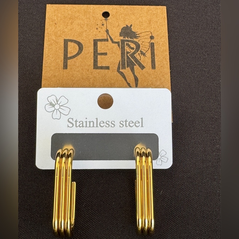 PERI’S Stainless Steel Gold Earrings